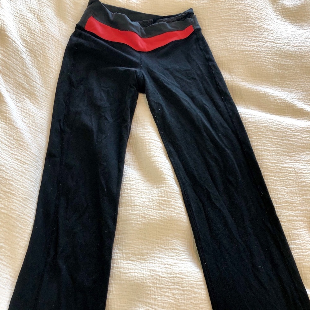 Wide legged lululemon workout pants